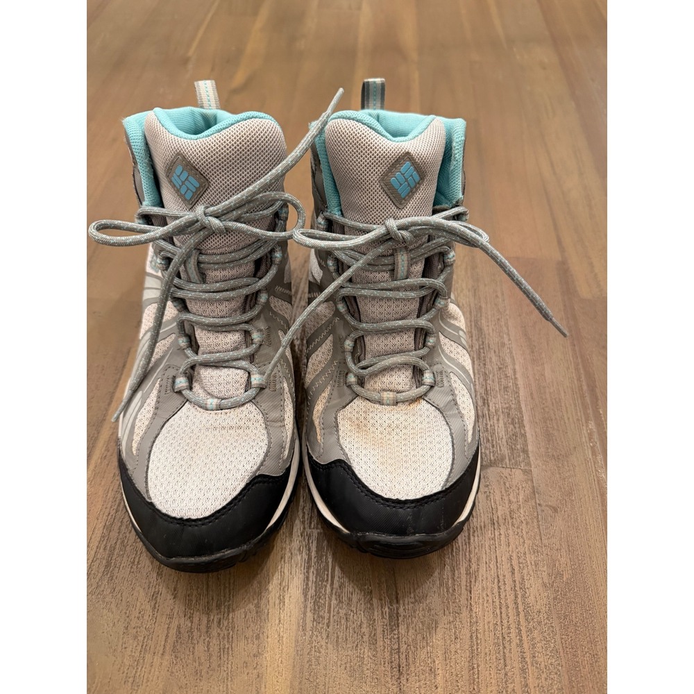 Columbia Peakfreak X2 OutDry Waterproof Hiking Boots Grey Blue Womens 8.5